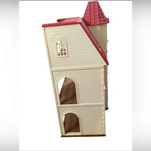 Calico Critters Red Roof Tower Home Dollhouse Elevator Epoch Sylvania Families - Picture 7 of 12